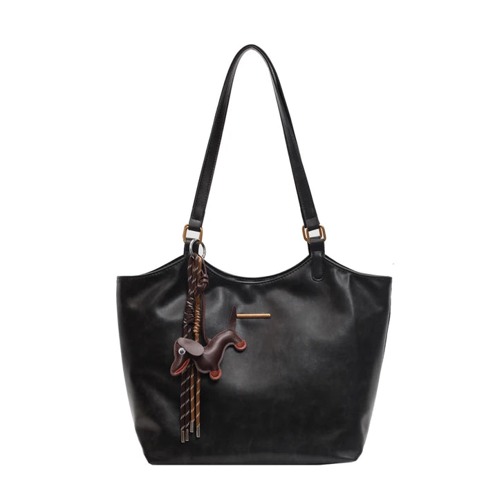 Vintage Leather Tote Bag