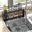 Cutlery Storage Rack with Drain