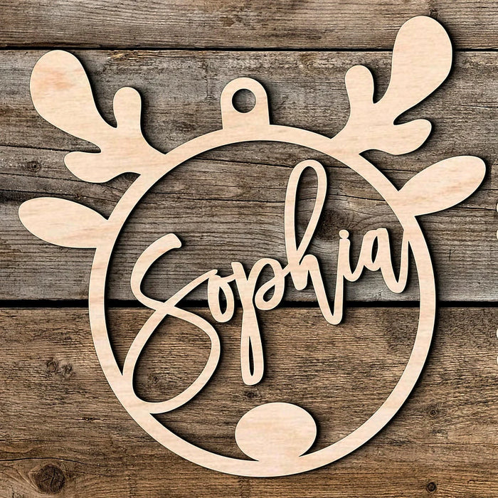 Custom Laser Engraved Family Christmas Ornaments with Names.