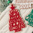 Personalized Stacked Christmas Tree Family Ornament.