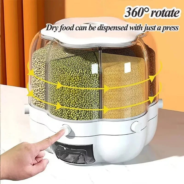 Rotating Airtight Rice Dispenser