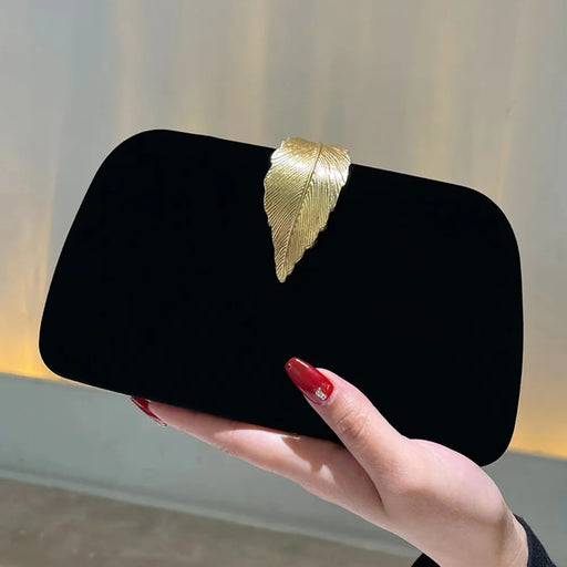 Luxury Elegant Black Evening Clutch