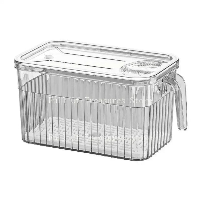 Refrigerator Food Storage Containers with Drain Basket