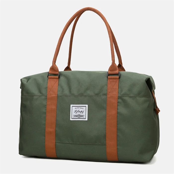Fashion Large Travel Bag Women Cabin Tote Bags Handbag Oxford Cloth Canvas Waterproof Shoulder Bag Women Weekend Overnight Bag