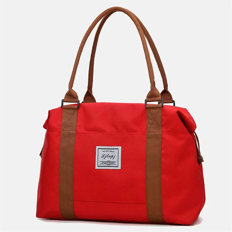 Women’s Large Travel Bag – Waterproof Oxford Canvas Shoulder Tote
