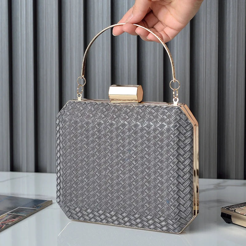 New Women Weave Evening Bag