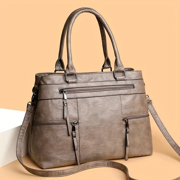 Elegant Handbag for Women High Quality Leather Top-Handle Bags Purse Ladies Shoulder Crossbody Bag Casual Tote Luxury Brand Bag