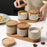 Ceramic Food Storage Jar with Wooden Lid & Spoon