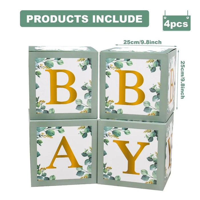 Baby Shower Balloon Box Decorations