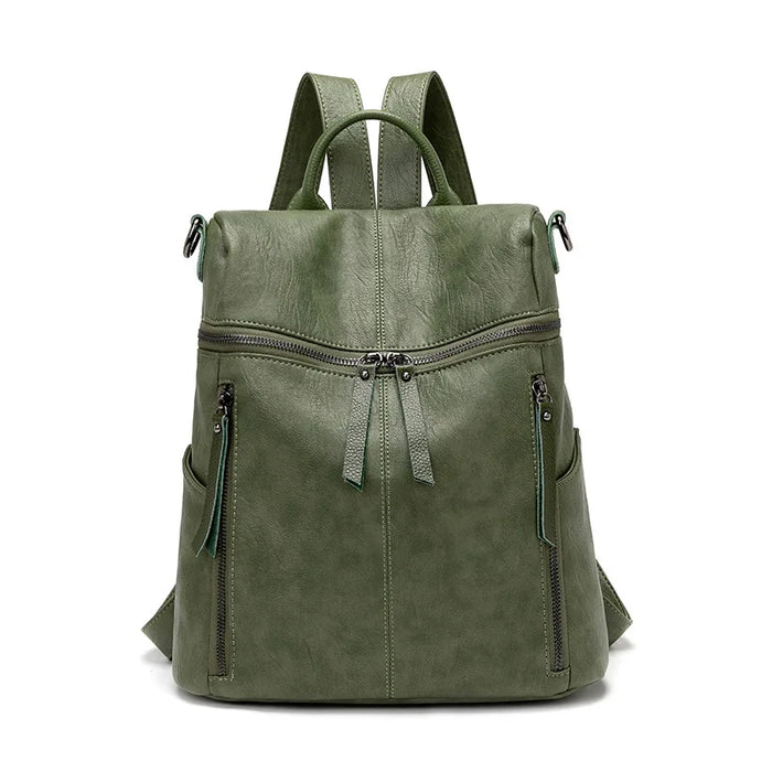 Soft Leather Backpack Lightweight Women Backpack Sheepskin Casual Waterproof Travel Bag Mother Kids Bags for Girl School Bags