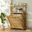Bamboo Laundry Hamper with Shelf