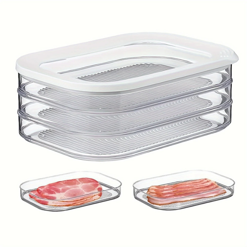 Stackable Refrigerator Storage Containers with Lids