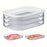 Stackable Refrigerator Storage Containers with Lids