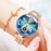 Rose Gold Fashion Women Watches 2023 Luxury Stainless Steel Rhinestone Watch Ladies Quartz Wrist Watch for Women Reloj Mujer