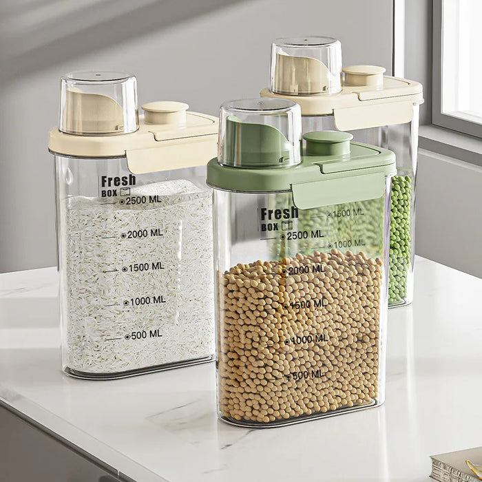 Transparent Kitchen Cereal Storage Container