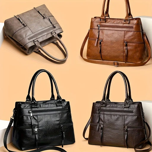Elegant Handbag for Women High Quality Leather Top-Handle Bags Purse Ladies Shoulder Crossbody Bag Casual Tote Luxury Brand Bag
