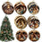 12x Wooden Nativity Scene Ornaments