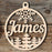 Custom Laser Engraved Family Christmas Ornaments with Names.