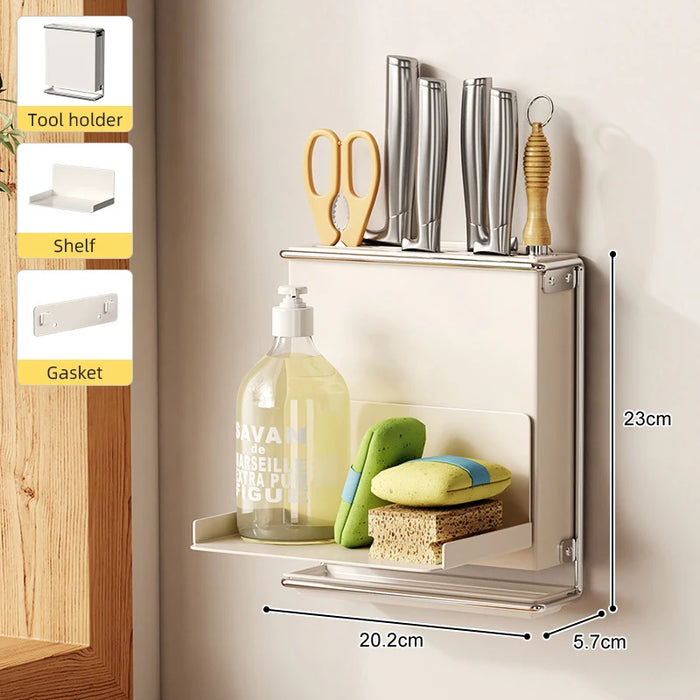 Kitchen Knife Drying Holder with Drainer