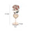 Personalized Wooden Rose Flower with Base