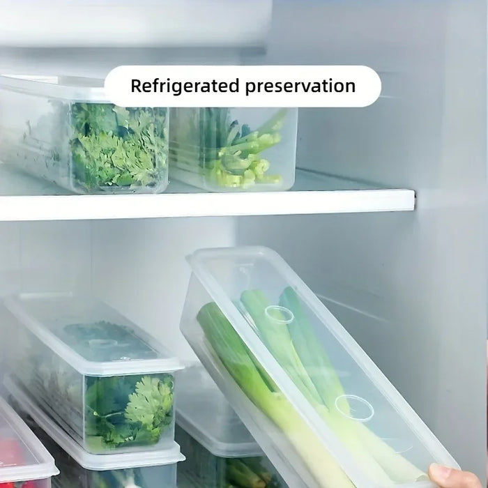 1PC Long Rectangular Plastic Food Storage Container