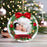 Personalized Baby Christmas Ceramic Ornament