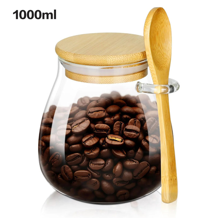 Airtight Glass Food Storage Jar with Lid
