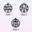 5pcs Personalized Christmas Wood Ornaments