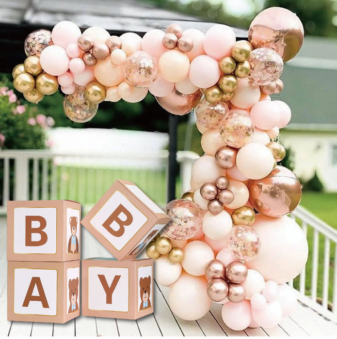 Baby Shower Balloon Box Decorations