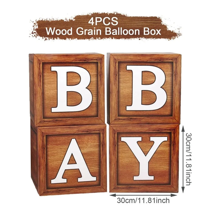 Baby Shower Balloon Box Decorations