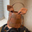 Women's Pail Bag 2023 New Bow Party Cross-body Bag Frosted Woven Portable Bucket Bag 3D Handbag Lovely Chocolate Cylindrical Bag