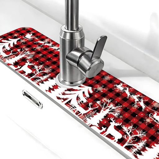 Christmas Sink Faucet Mat