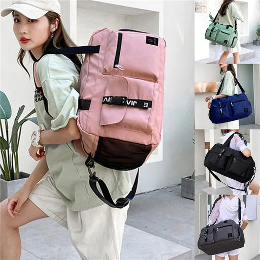Women's Travel Handbag Multi-Function Travel Bags Casual Sport Bags Female 2023 Large Capacity Shoulder Crossbody Luggage Bag