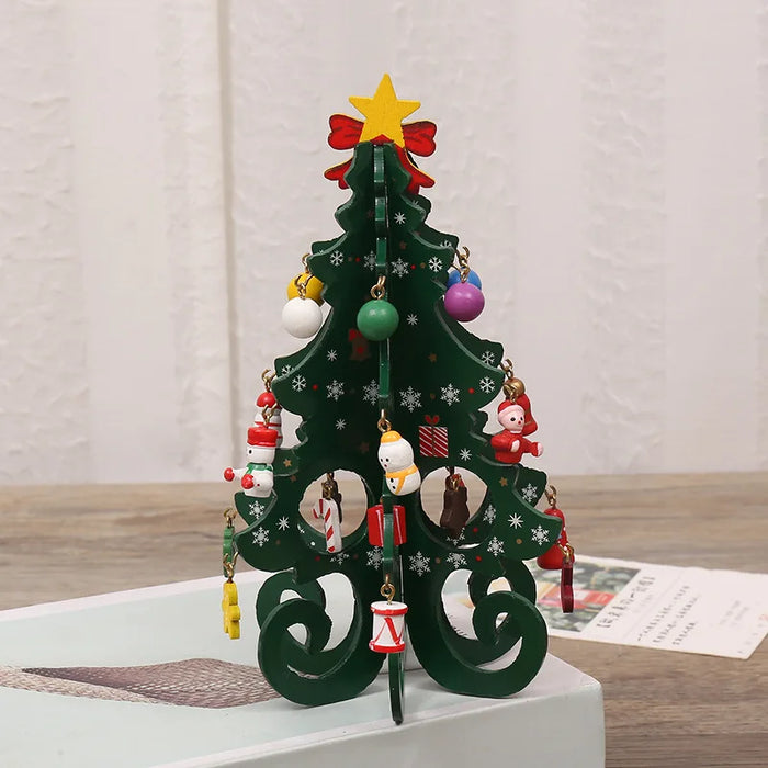 1 Pc Creative Wooden Christmas Tree Ornament