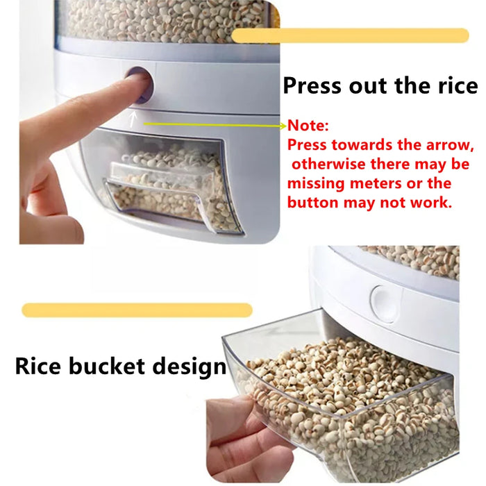 6kg Rotating Rice & Grain Dispenser
