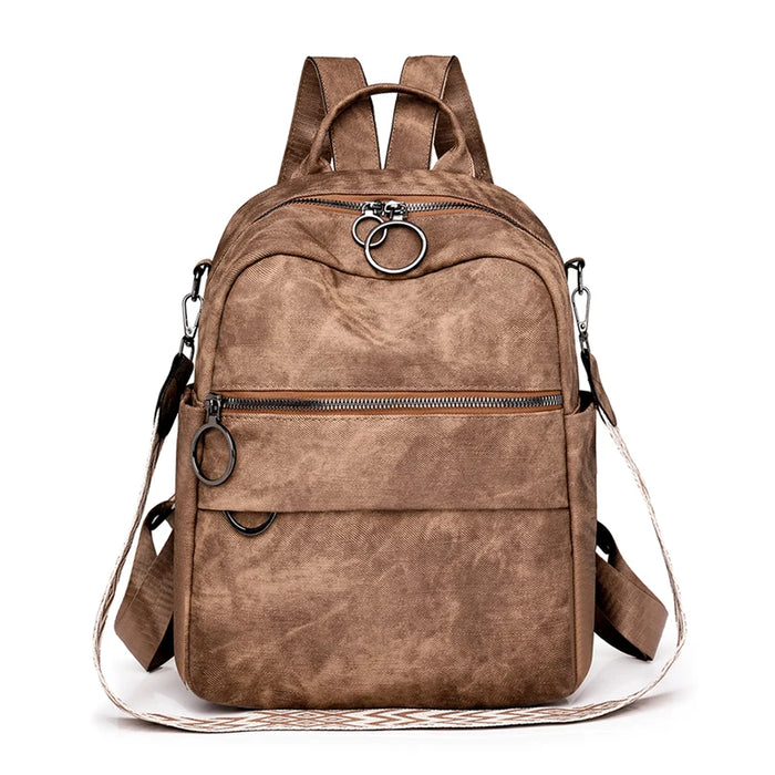 Fashion Backpack Women Quality Leather Rucksacks Ladies Shoulder Bag Multifunction Travel Back Pack Large School Bags for Girls