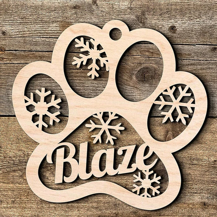 Custom Laser Engraved Family Christmas Ornaments with Names.