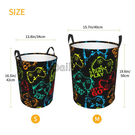 Gaming Controller Laundry Basket Organizer