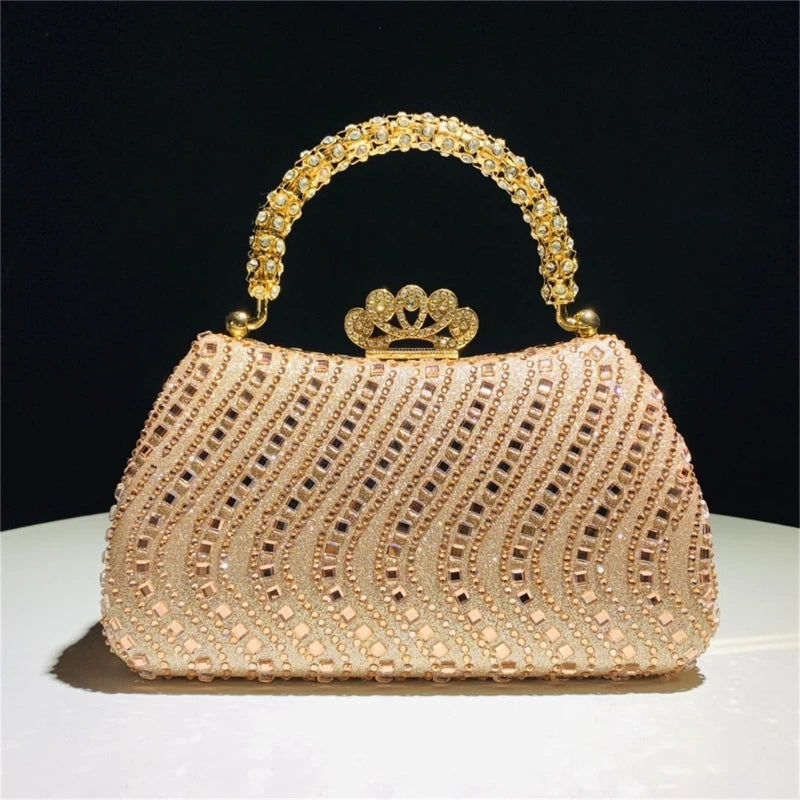 Elegant Purse Trend Luxury Designer Chain Shoulder Bag Women's Handbags Wallets Evening Bags for Wedding Bolso