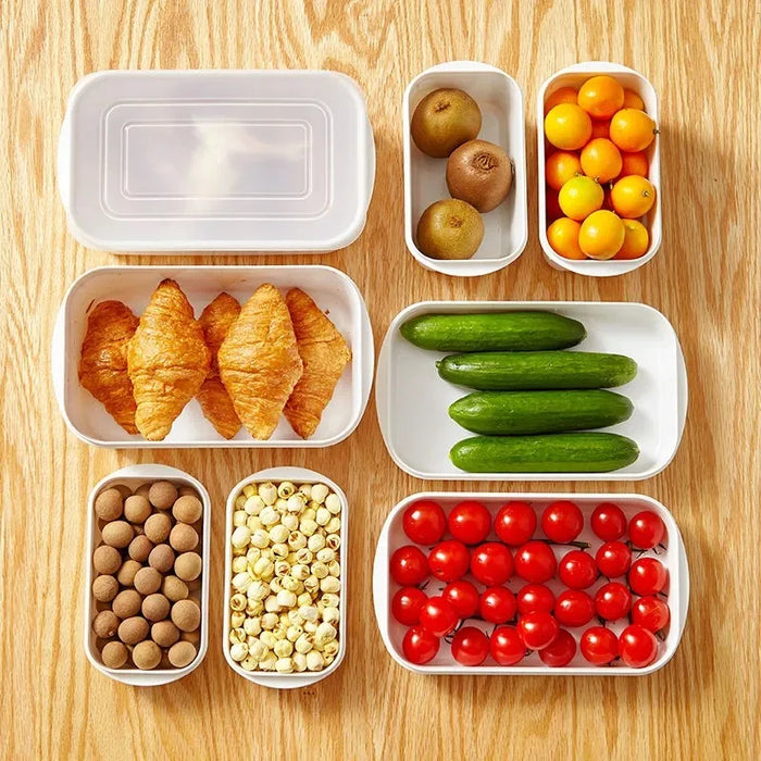 White Airtight Food Storage Containers