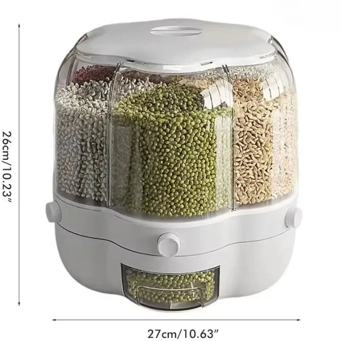 Rotating Airtight Rice Dispenser