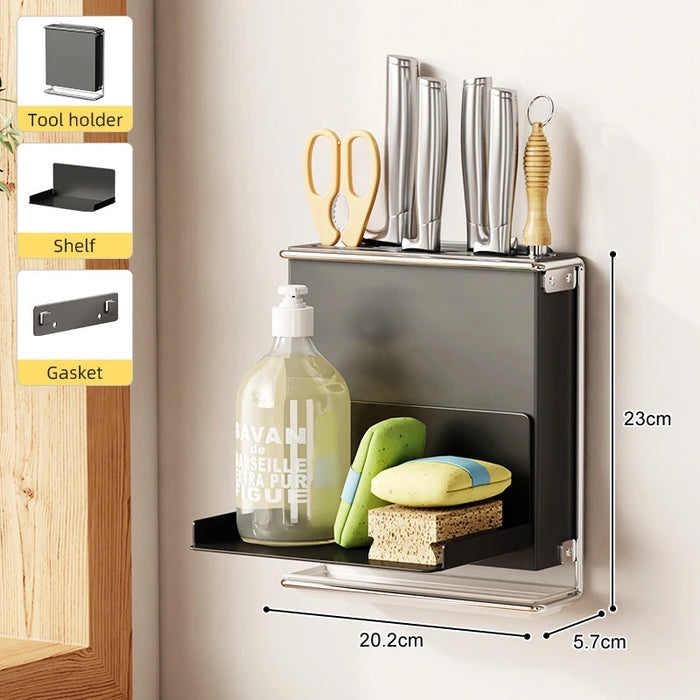 Kitchen Knife Drying Holder with Drainer