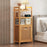 Bamboo Laundry Hamper with Shelf