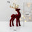 Christmas Pink Flocked Deer Ornament
