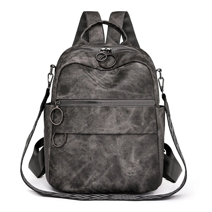 Fashion Backpack Women Quality Leather Rucksacks Ladies Shoulder Bag Multifunction Travel Back Pack Large School Bags for Girls