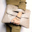 Fashion evening bag, elegant and exquisite, vintage PU leather clutch bag, large capacity wristlet handbag women's wallet envelo