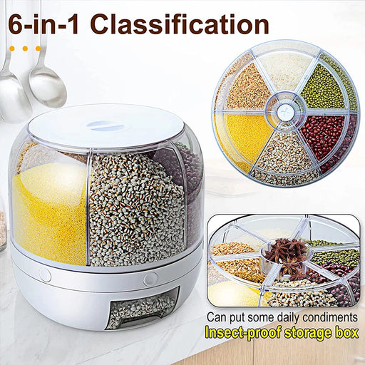 6kg Rotating Rice & Grain Dispenser