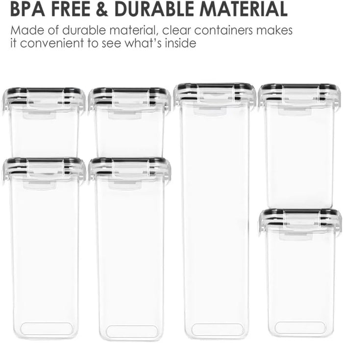 7-Piece BPA-Free Kitchen Food Storage Containers Set