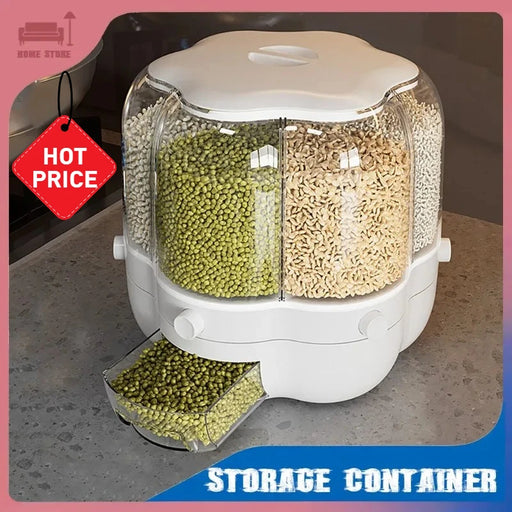 Rotating Airtight Rice Dispenser