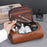 High Quality Travel Toiletry Bag For Women Men Retro PU Leather Cosmetic Bags Female Waterproof Travel Makeup Bag
